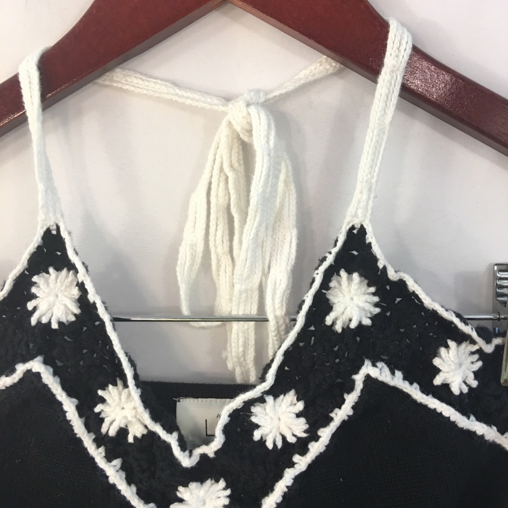 Ann Taylor LOFT Halter Top Boho Festival Sweater - Picture 5 of 5